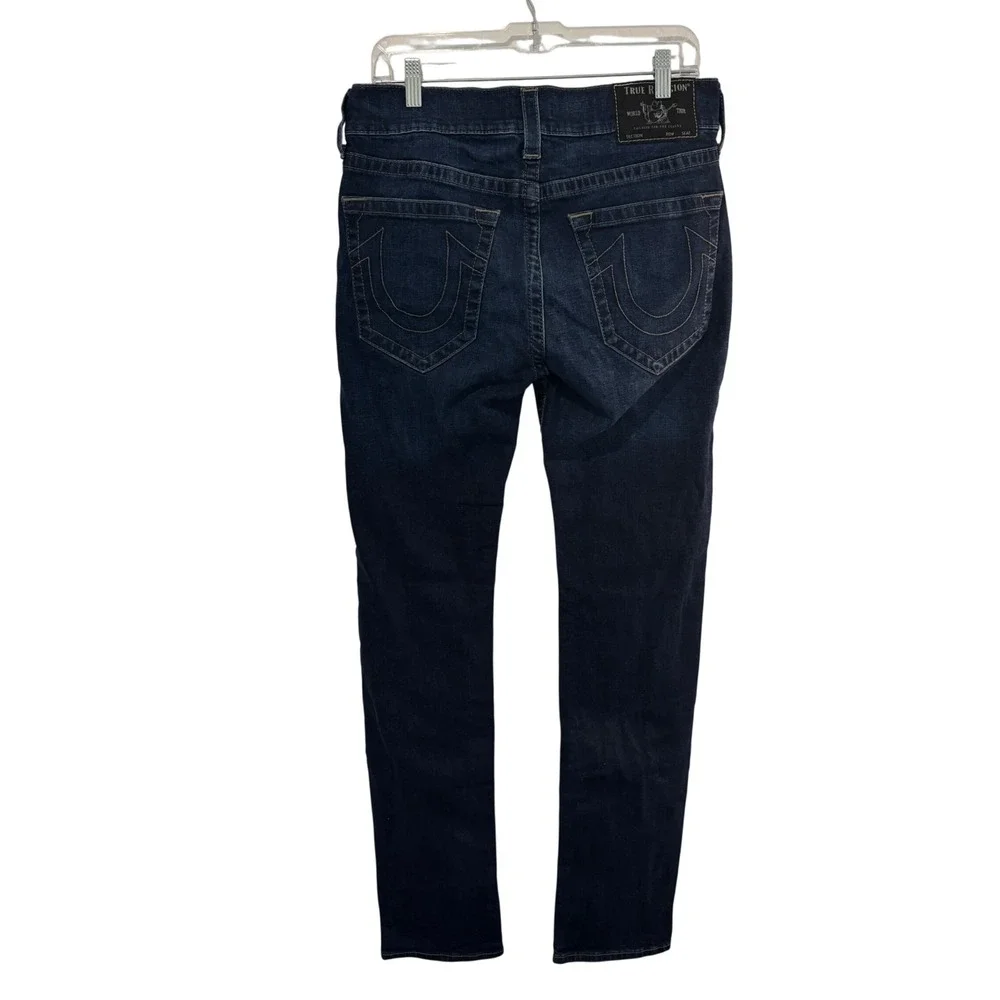 True Religion Rocco Relaxed Skinny Jeans Mens 32x32 Horseshoe Pockets Stretch